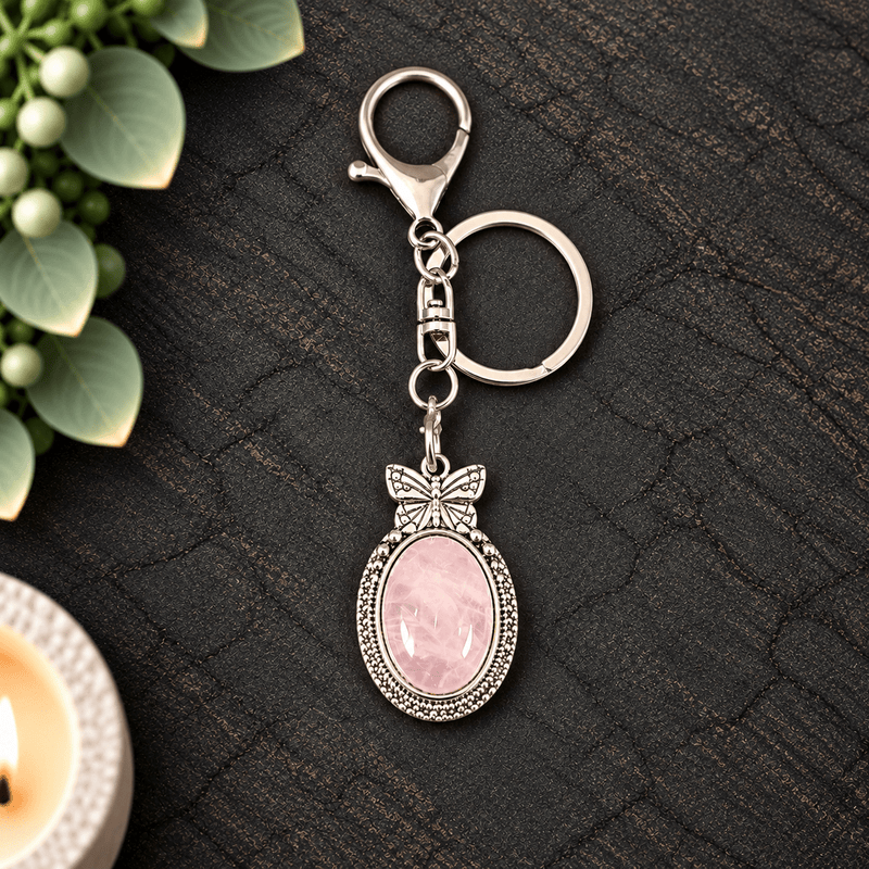 Butterfly Gemstone Keyrings