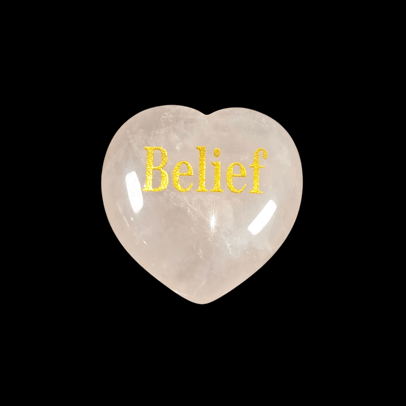 3cm Gemstone Word Hearts