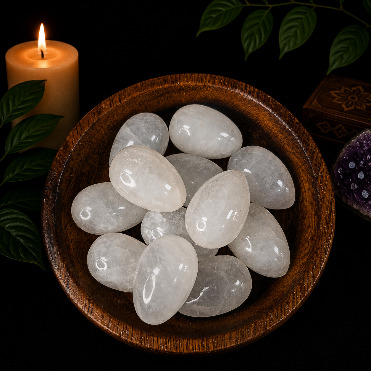 3cm Gemstone Egg - Clear Quartz