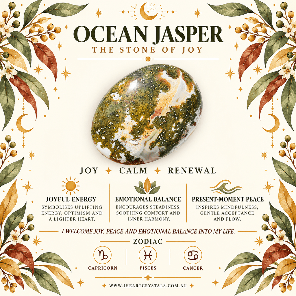 Ocean Jasper Sun Gemstone Keyring