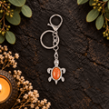Goldstone Turtle Gemstone Keyring