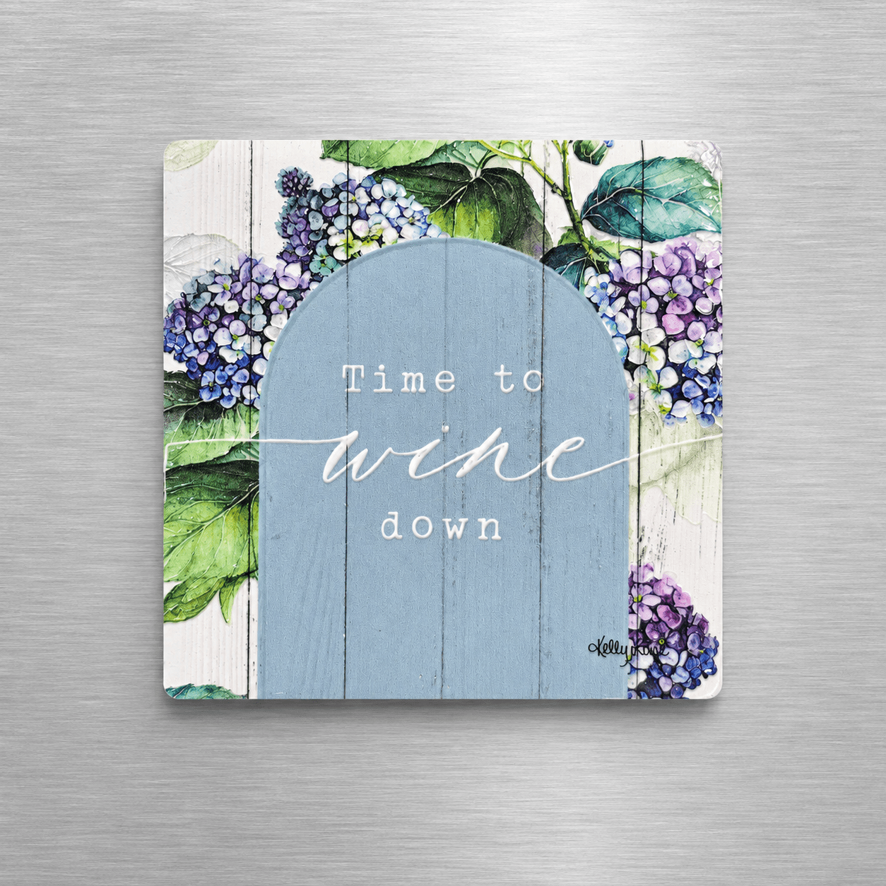 Time to Wine Down Ceramic Magnet