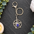 Lapis Lazuli Spider Keyring