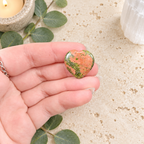 Unakite 2cm Gemstone Heart