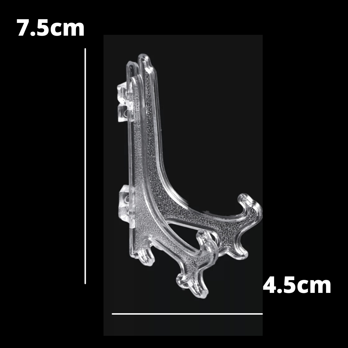 Small Clear Plate or Slice Stand