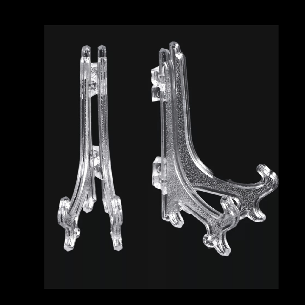 Small Clear Plate or Slice Stand
