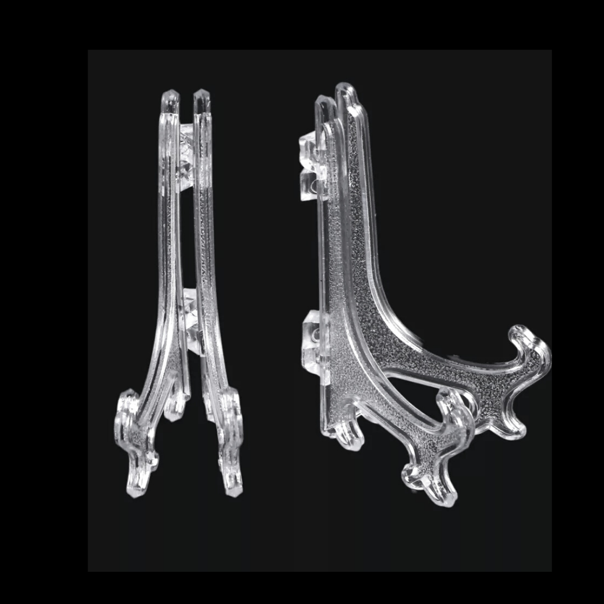 Small Clear Plate or Slice Stand