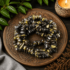 Gold Sheen Obsidian Gemstone Chip Bracelet