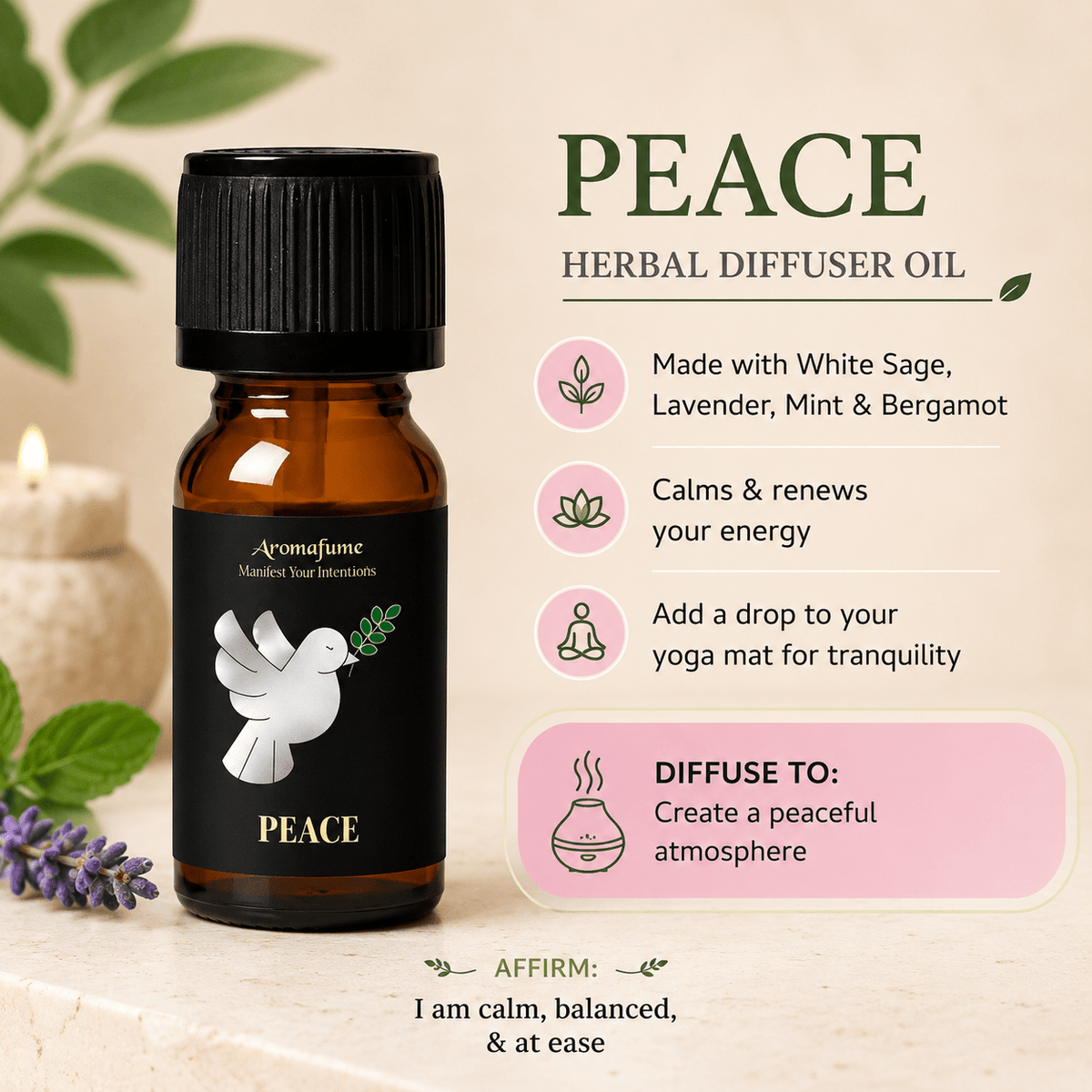 Peace Herbal Manifestation Oil 10ml