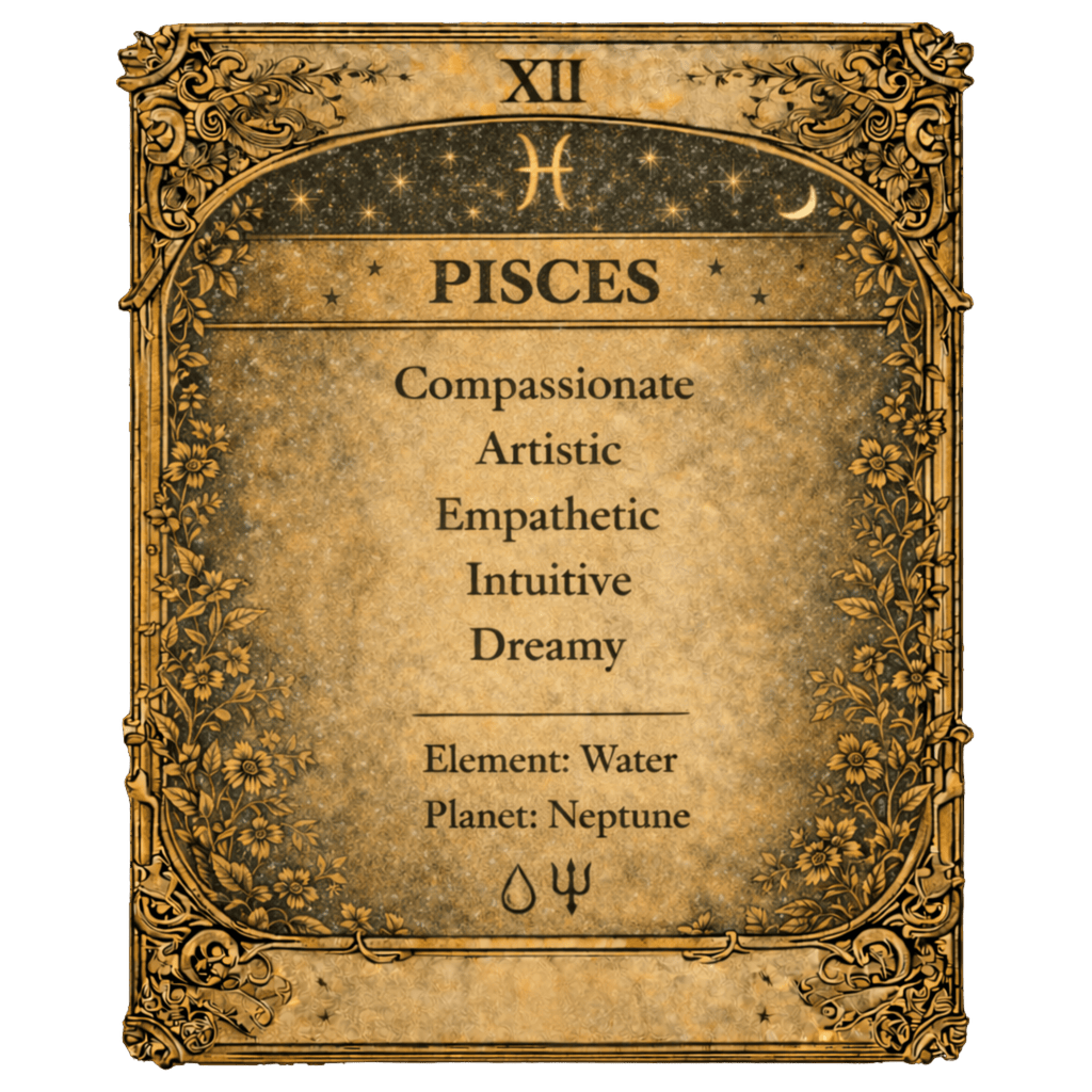 Pisces Zodiac 4cm Magnet - I Heart Crystals