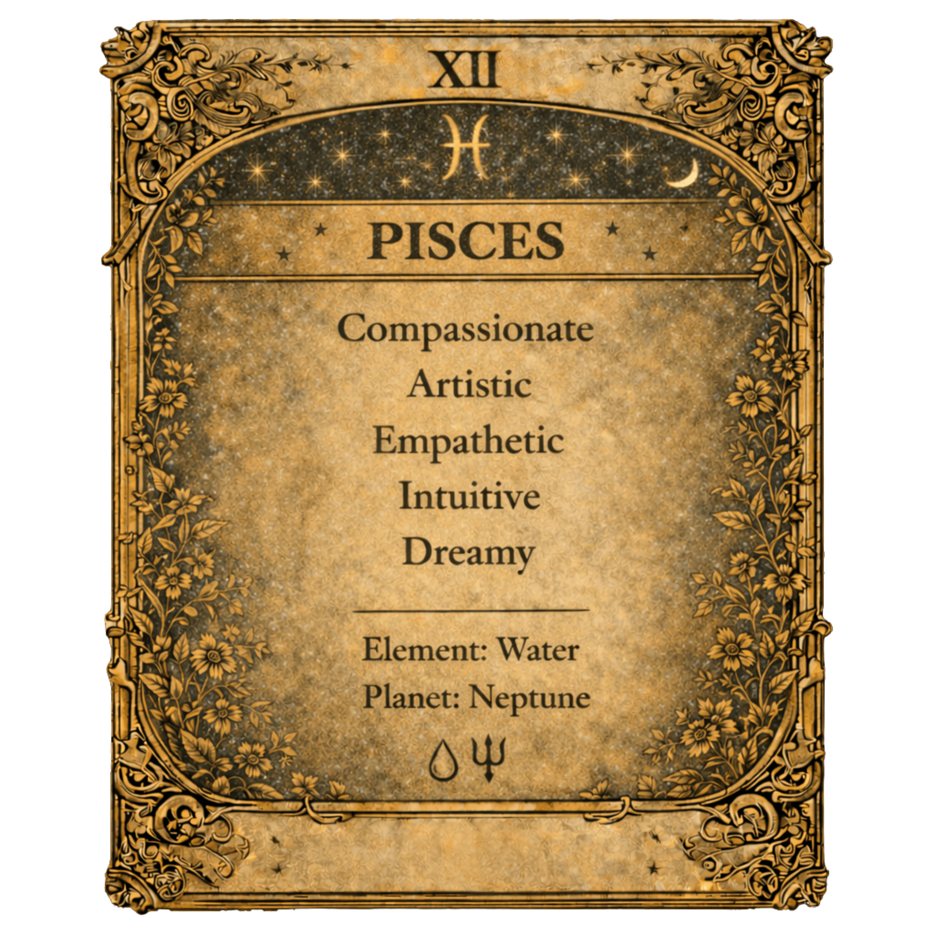 Pisces Zodiac 4cm Magnet - I Heart Crystals
