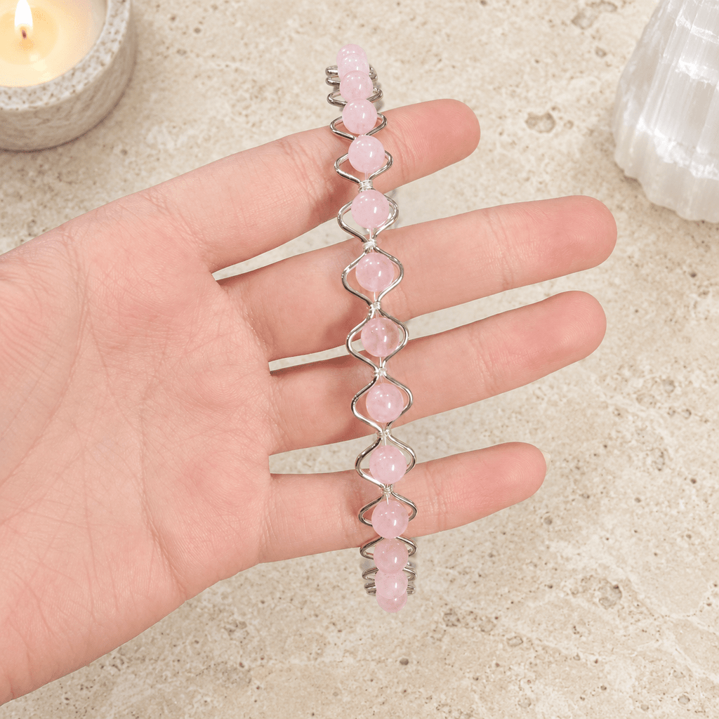 Rose Quartz Gemstone Headband