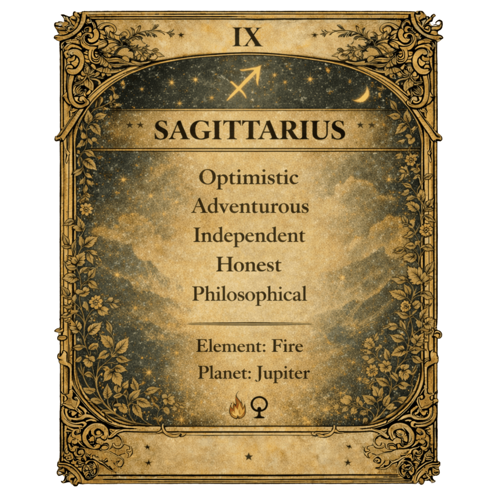 Sagittarius Zodiac 4cm Magnet