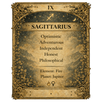 Sagittarius Zodiac 4cm Magnet