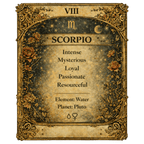 Scorpio Zodiac 4cm Magnet