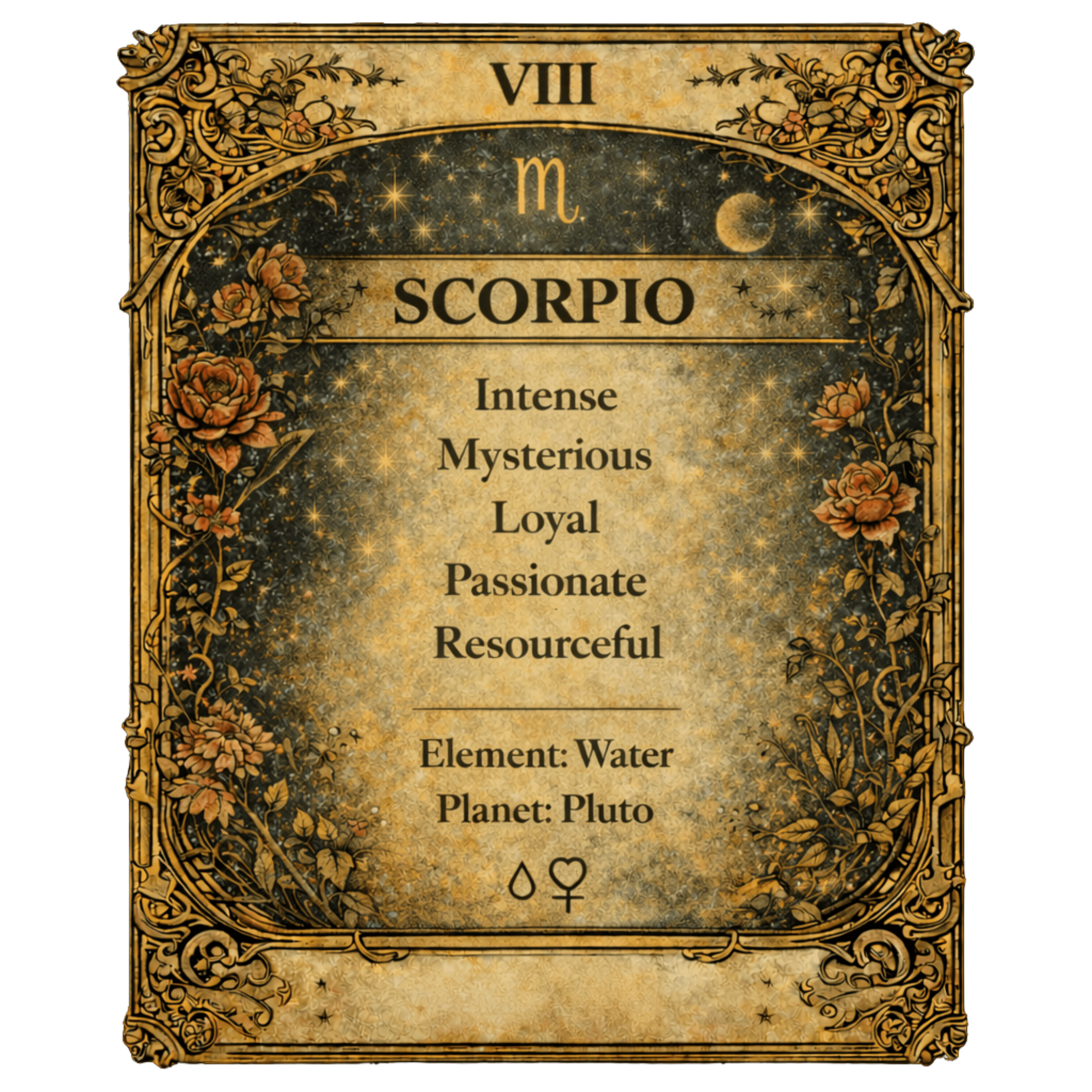 Scorpio Zodiac 4cm Magnet