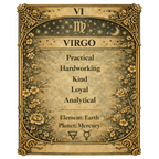Virgo Zodiac 4cm Magnet