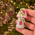 6cm Pink Fairy Garden House