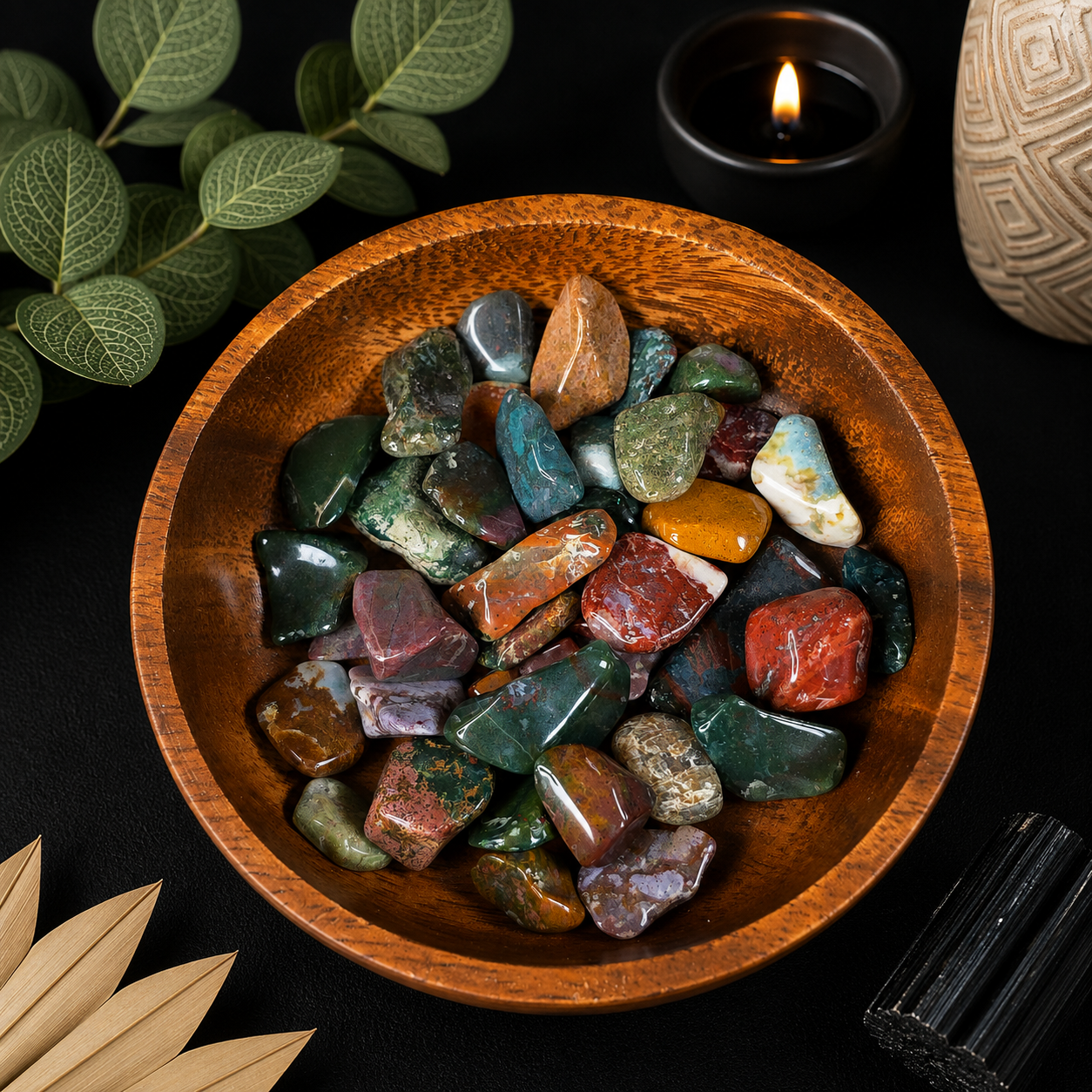 Gemstone Chunks 100g - Ocean Jasper