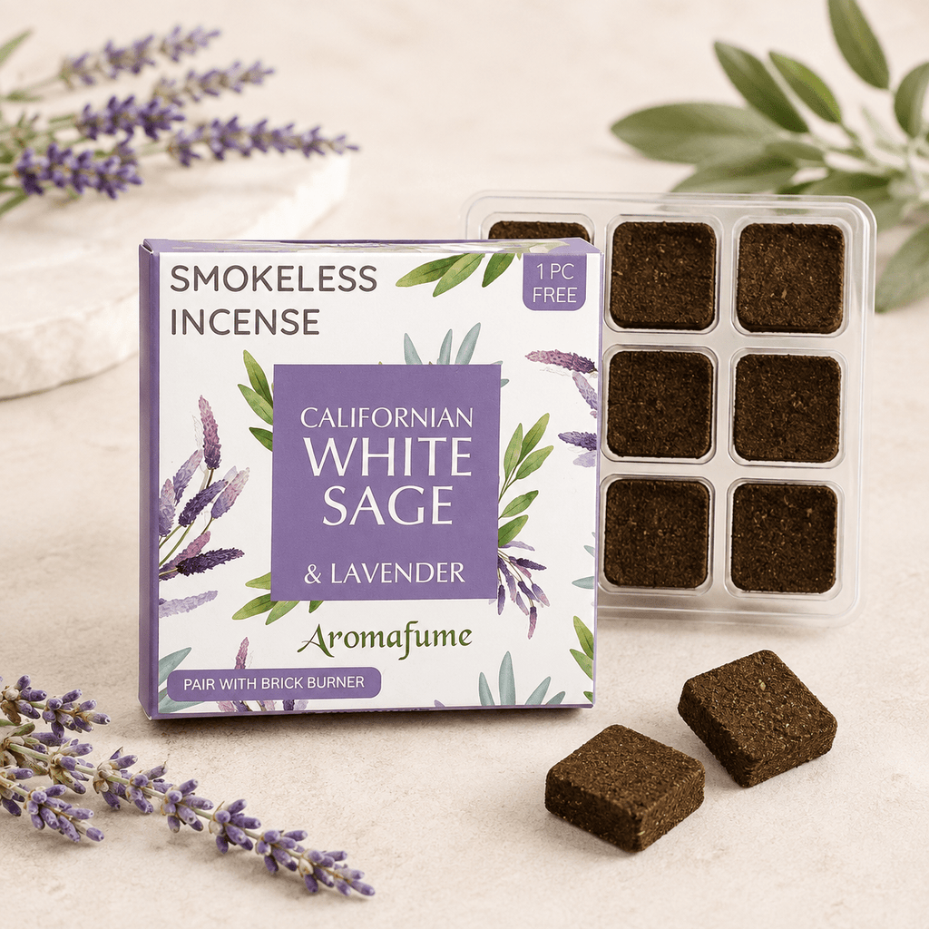 California White Sage & Lavender Incense Bricks Refill Pack