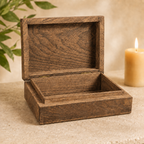 Carved Tarot Keepsake Wooden Box