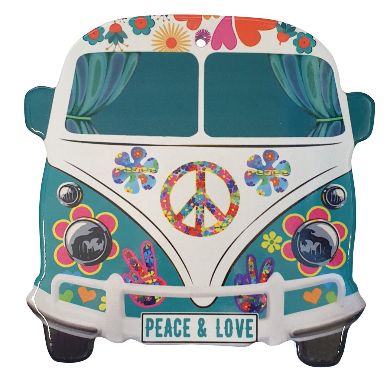 Peace & Love Kombi  Ceramic Trivet