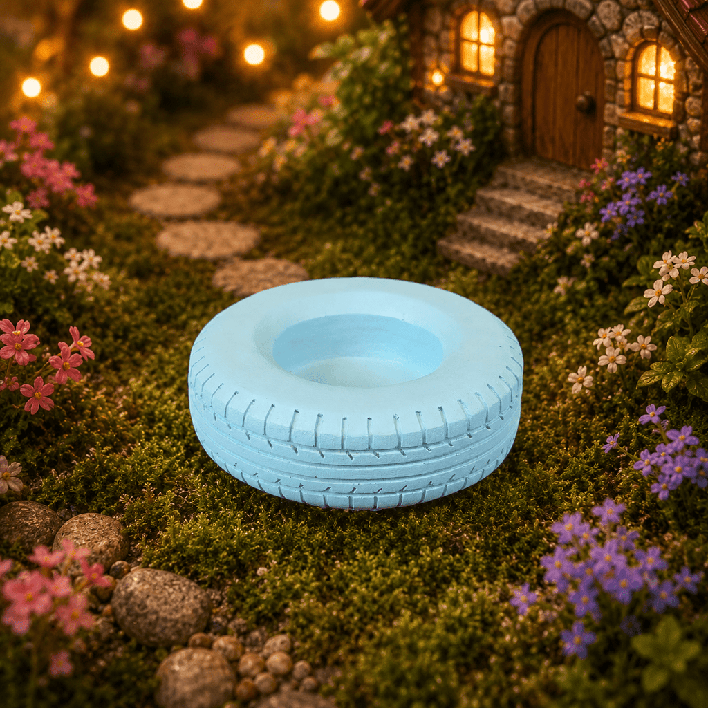 10cm Large Light Blue Tyre