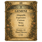Gemini Zodiac 4cm Magnet - I Heart Crystals