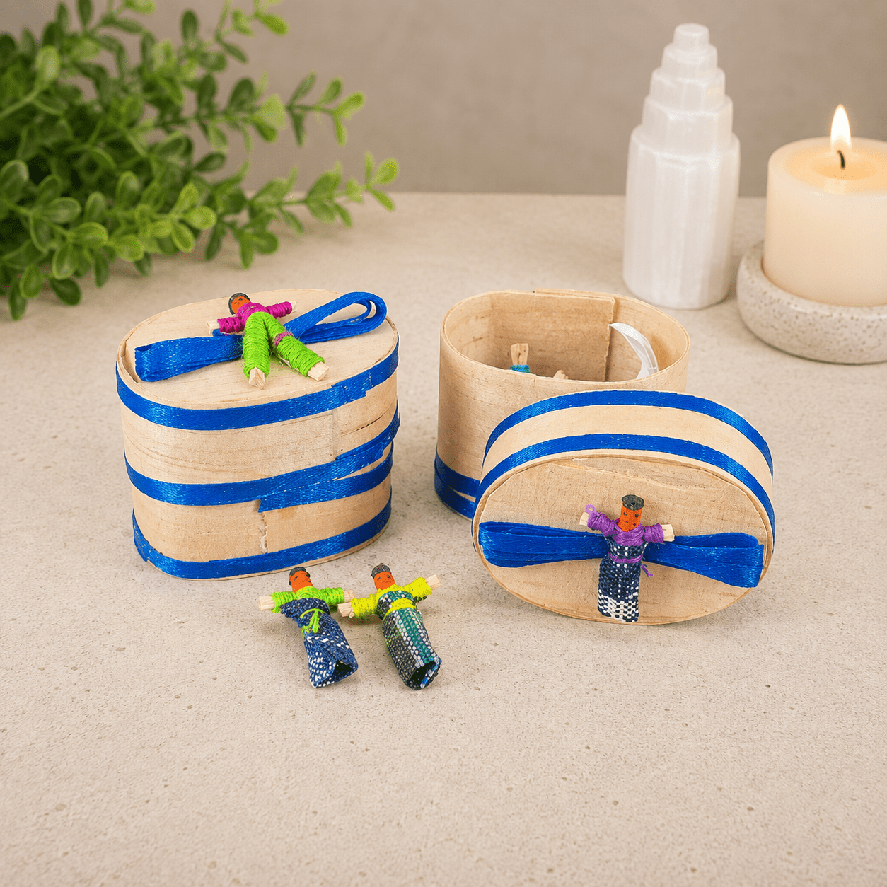 Guatemalan Worry Dolls - Dark Blue