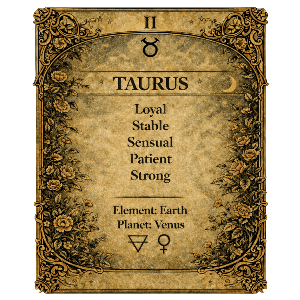 Taurus Zodiac 4cm Magnet - I Heart Crystals