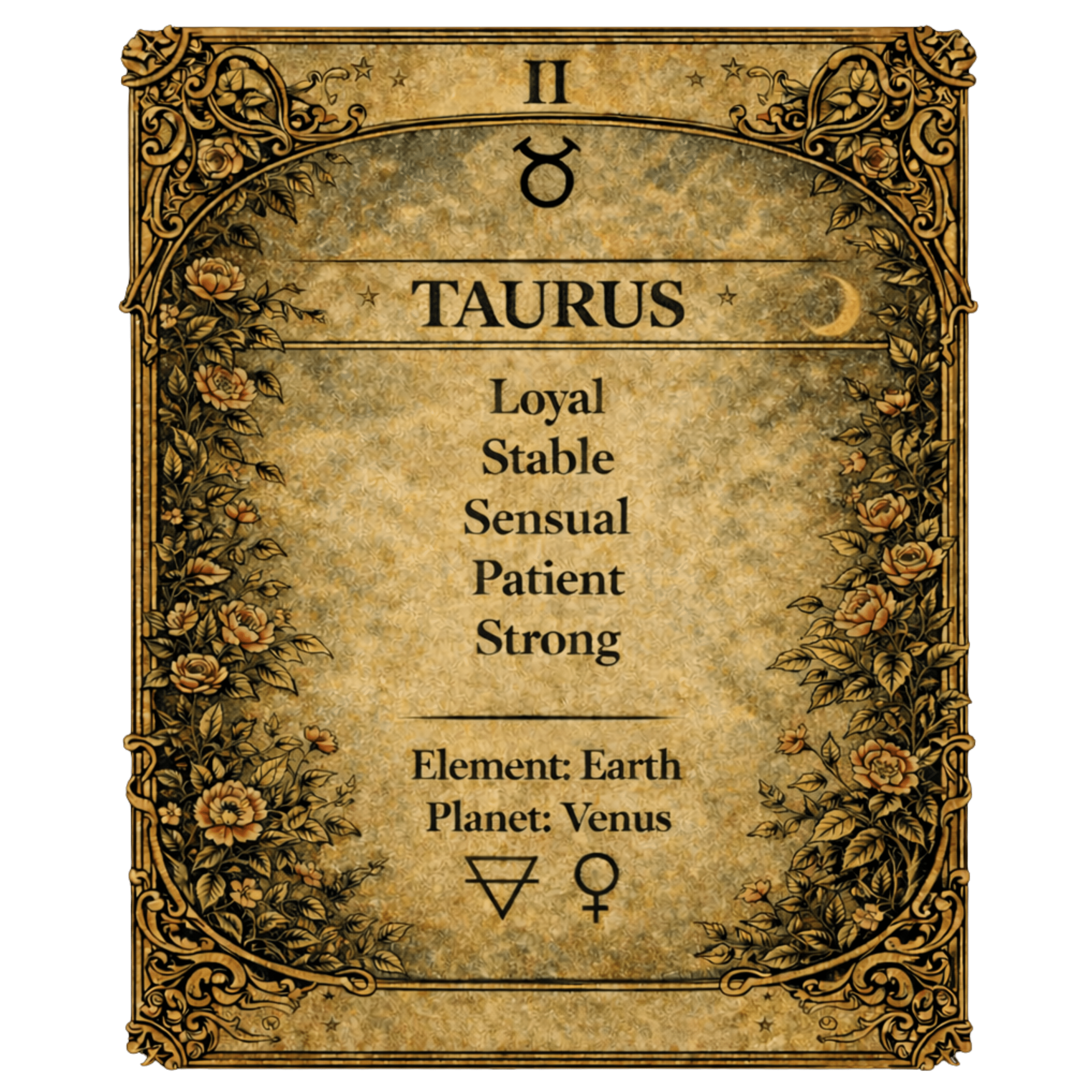 Taurus Zodiac 4cm Magnet - I Heart Crystals