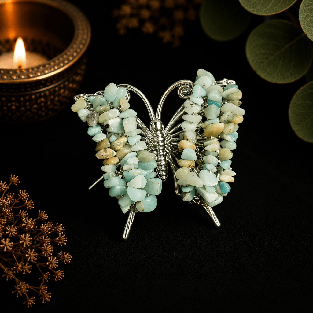 Amazonite Gemstone Butterfly