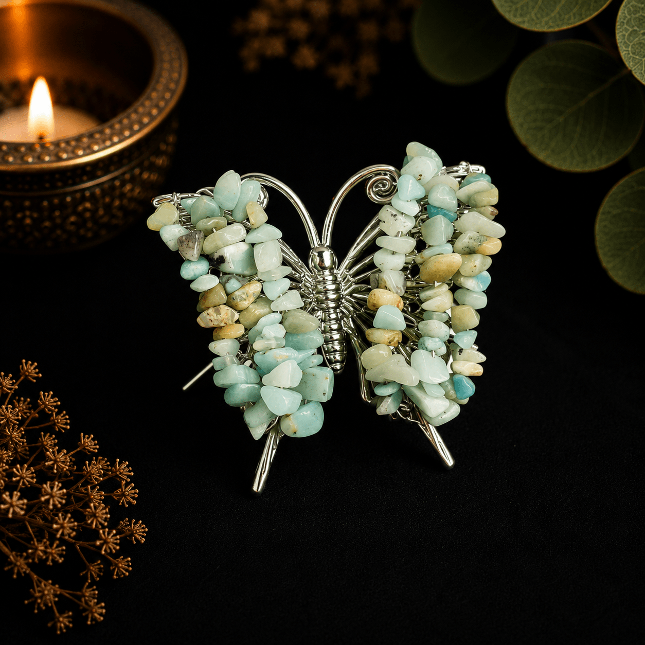 Amazonite Gemstone Butterfly