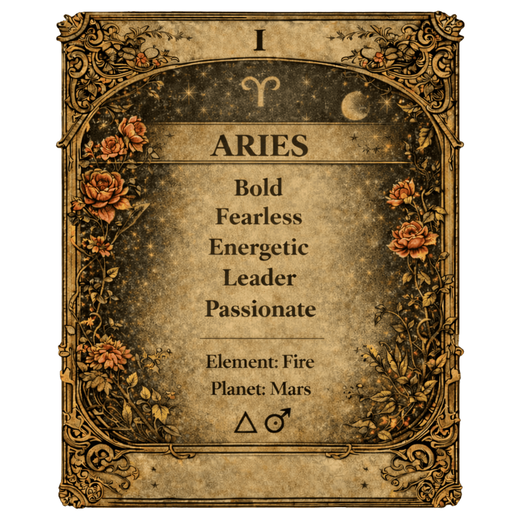 Aries Zodiac 4cm Magnet - I Heart Crystals
