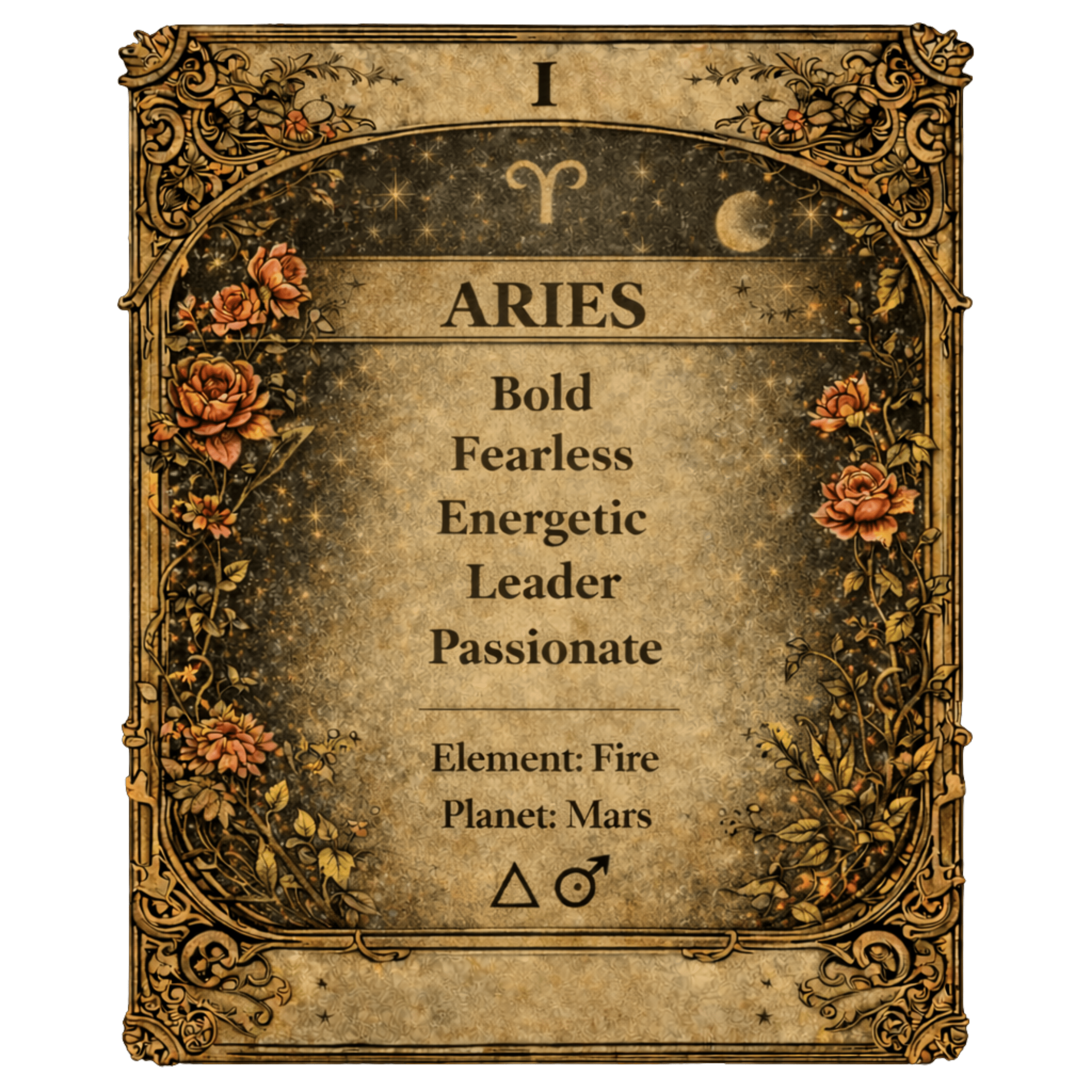 Aries Zodiac 4cm Magnet - I Heart Crystals