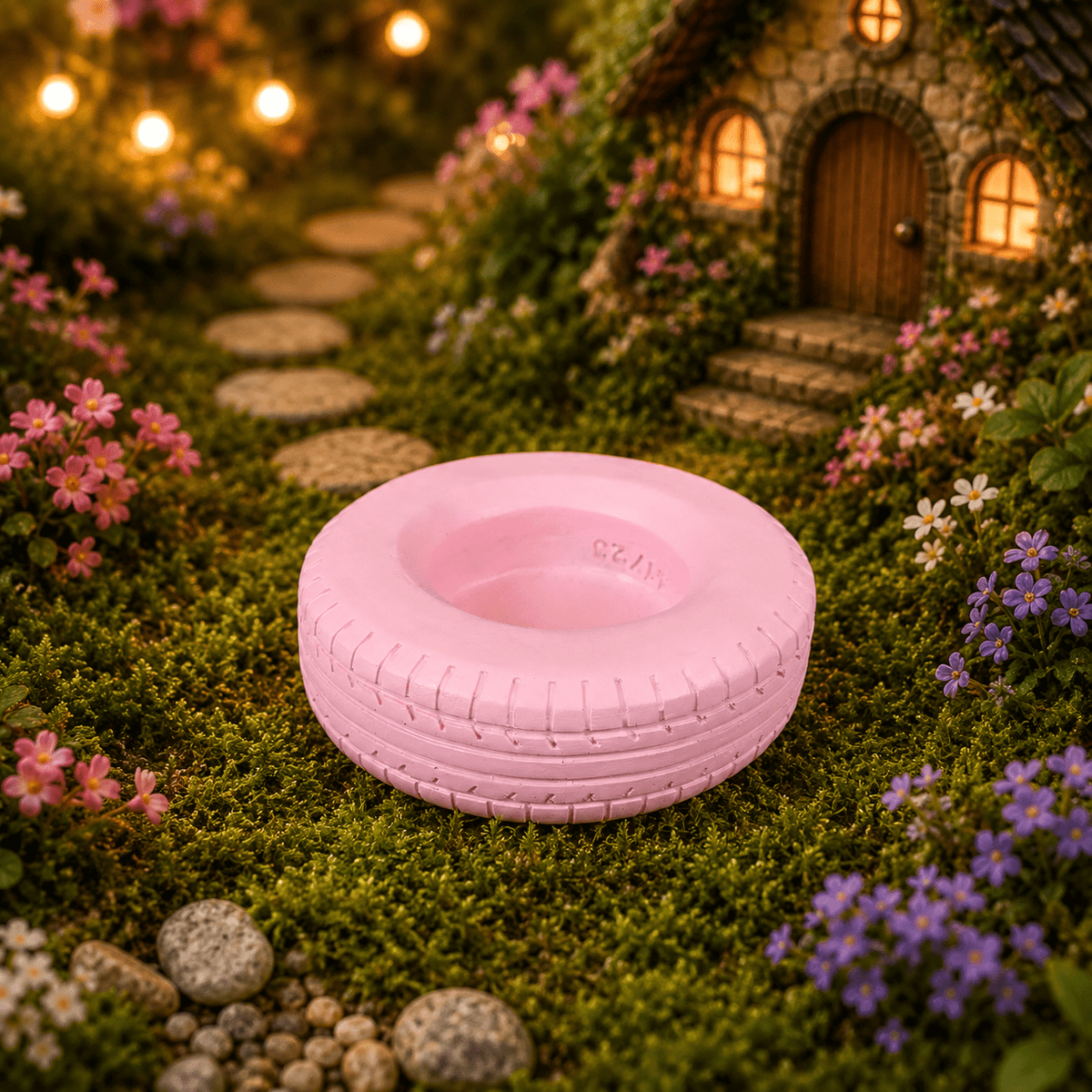 10cm Large Light Pink Tyre