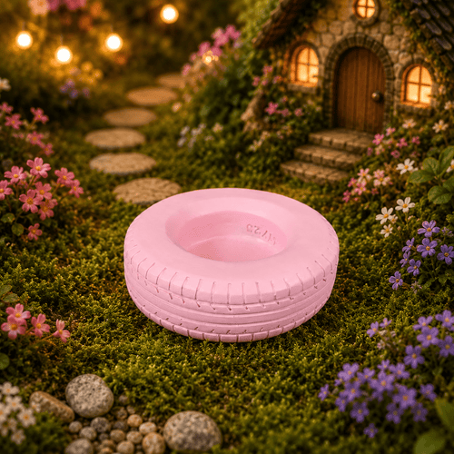 10cm Large Light Pink Tyre