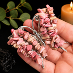 Gemstone Butterfly - Pink Rhodonite