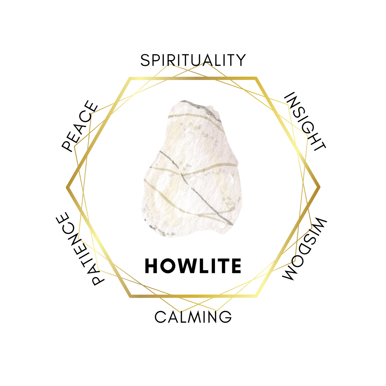 Gemstone Chips 100g - White Howlite