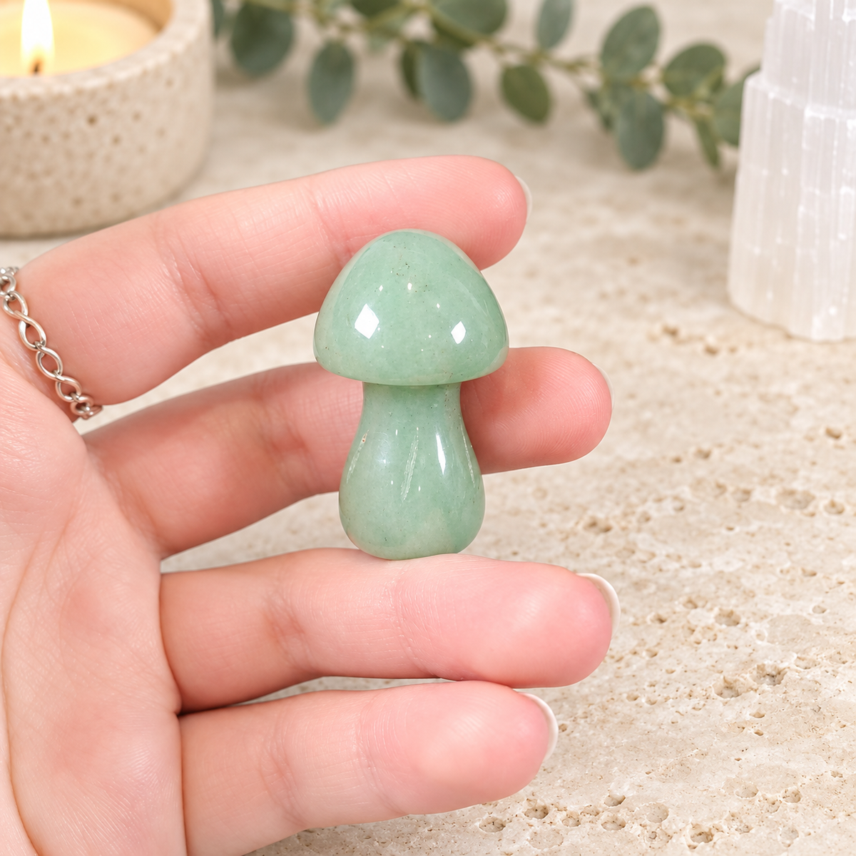 Aventurine 4cm Gemstone Mushroom