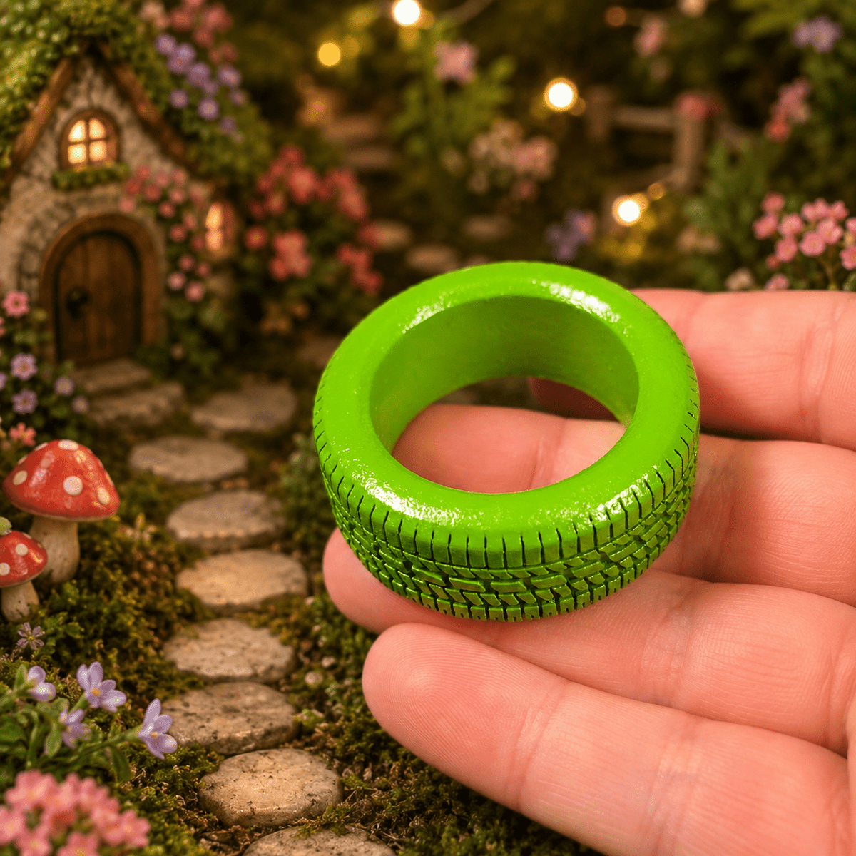 5cm Green Tyre