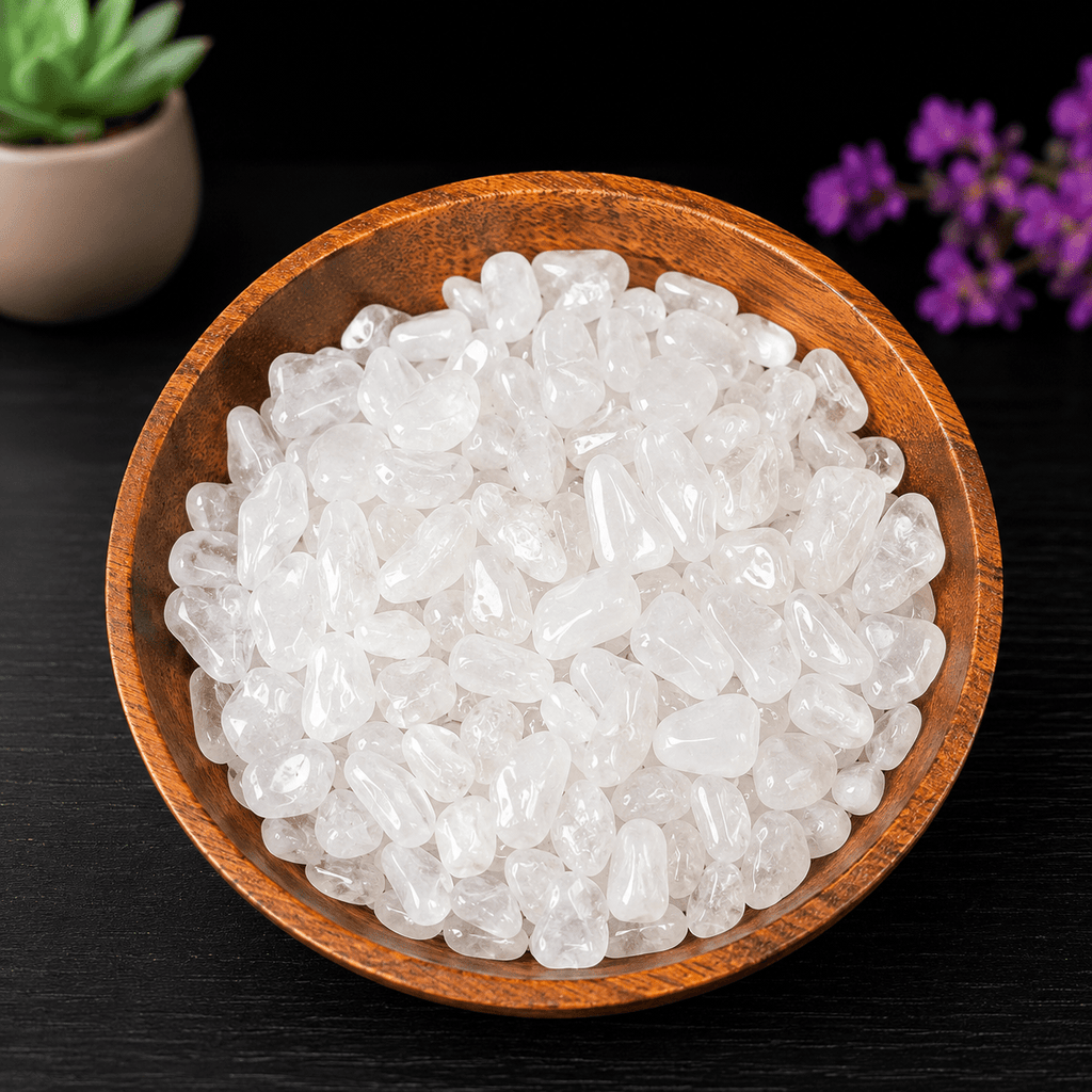 100g Snow Quartz Gemstone Chips