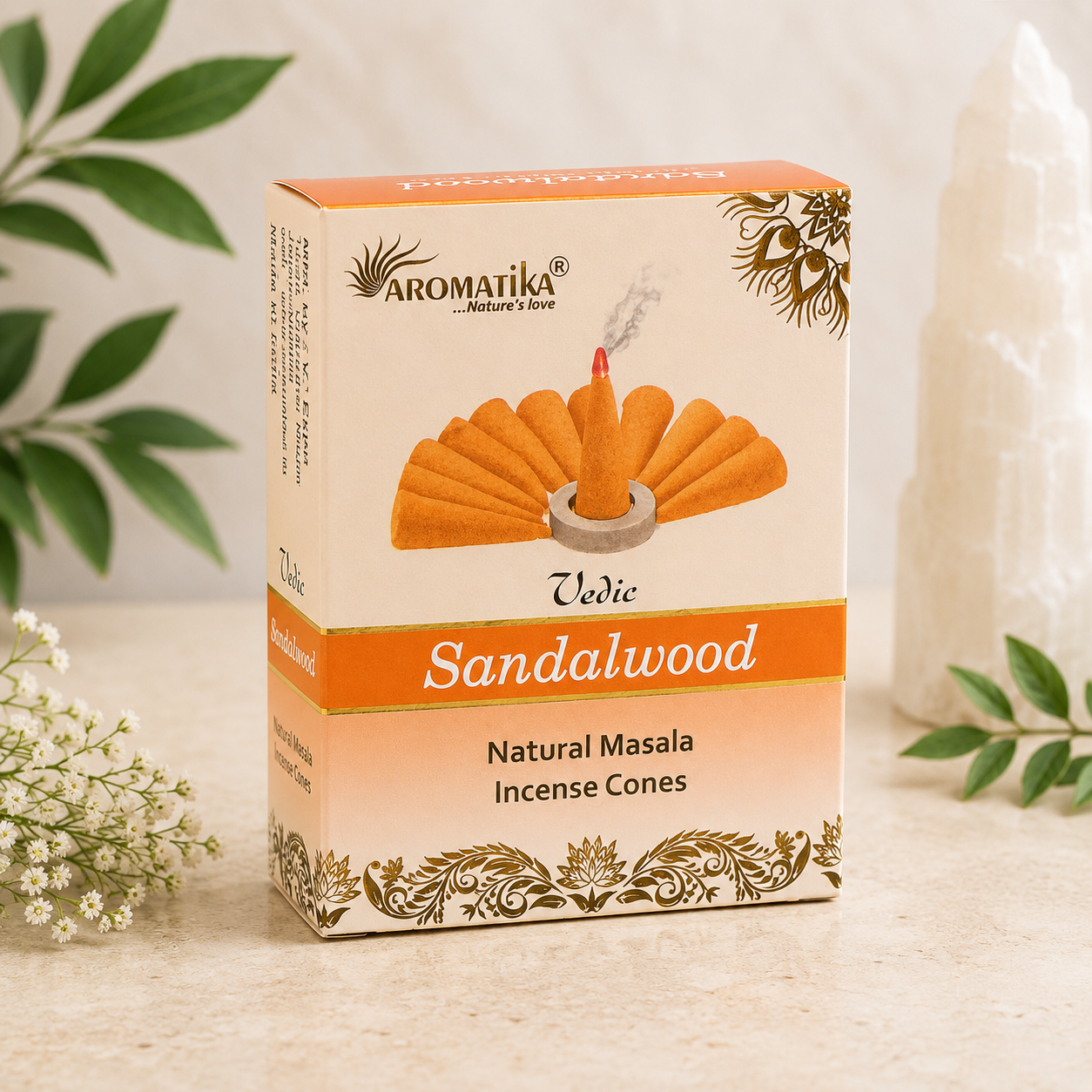 Aromatika Dhoop Incense Cones - Sandalwood