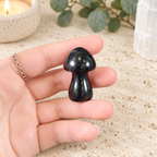 Black Obsidian 4cm Gemstone Mushroom