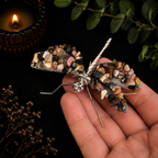 Gemstone Dragonfly - Rhodonite