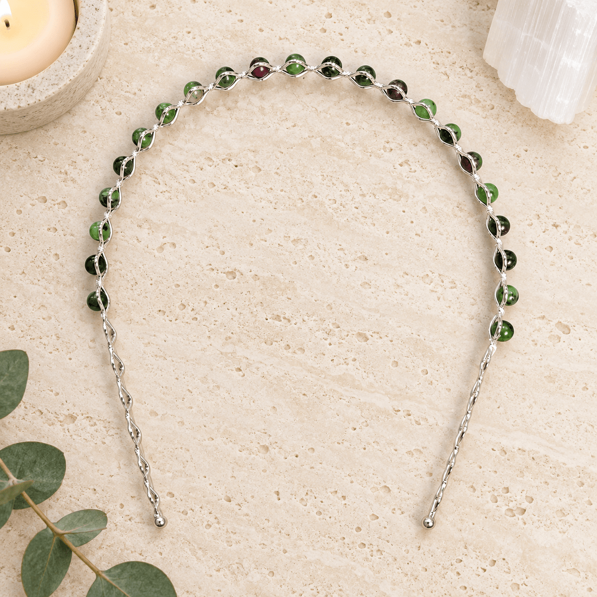 Ruby Zoisite Gemstone Headband