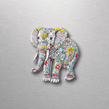 Elephant 8.5cm Ceramic Magnet Style 6