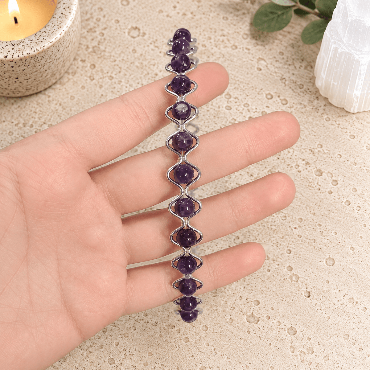 Amethyst Gemstone Headband