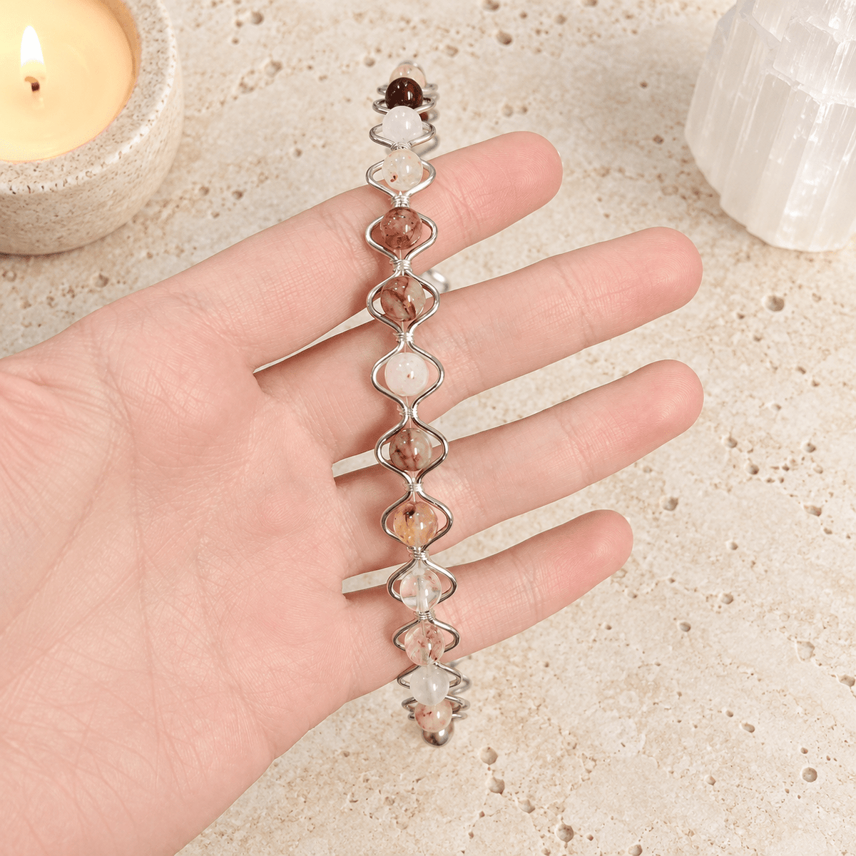 Fire Quartz Gemstone Headband