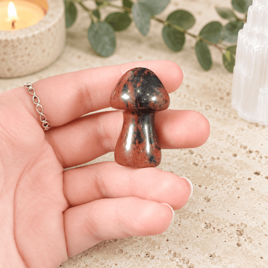 Mahogany Obsidian 4cm Gemstone Mushroom